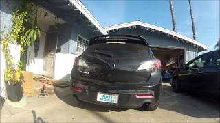 2013 Mazdaspeed 3 Muffler Delete [upl. by Dayle]