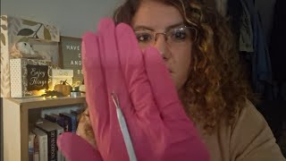 ASMR dermatologist exam skin assesmentextractions [upl. by Leirum]