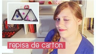 DIY REPISAS DE CARTON PARA DECORAR ¡MUY FACIL yanibrilz martesanias [upl. by Suivatnad]