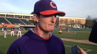 Clemson Baseball Postgame 222 [upl. by Eissirc]