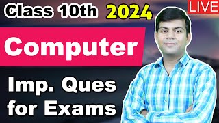 Important Questions in Computer Class 10  Theory Output and Programs  ICSE Class 10 Computer [upl. by Idorb]