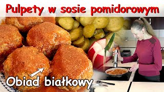 143  Przepis na PULPETY w sosie pomidorowym  Gotowane Danie BIAŁKOWE na obiad [upl. by Sassan965]