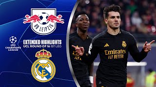 RB Leipzig vs Real Madrid Extended Highlights  UCL Round of 16 1st Leg  CBS Sports Golazo [upl. by Lothair]