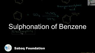 Sulphonation of Benzene Chemistry Lecture  Sabaqpk [upl. by Semmes324]