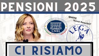 Pensioni 2025 Eliminare il sistema a quote  Riforma [upl. by Eenobe405]