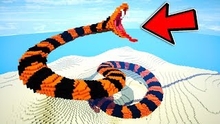 LA SERPIENTE MAS GRANDE DEL MUNDO 😱 MINECRAFT [upl. by Nivaj606]