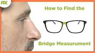 How to Find the Bridge Size for your Glasses [upl. by Mchugh]