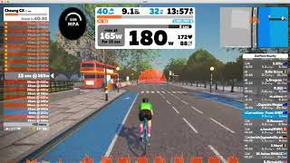 Ronnestad workout on Zwift with Xerts MPA overlay DEMO TIMELAPSE [upl. by Tillio]