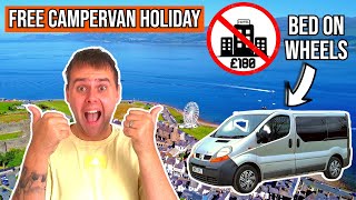 I SAVED SO MUCH MONEY MICRO VAN CAMPING In Anglesey For FREE Van Life UK [upl. by Maighdlin]