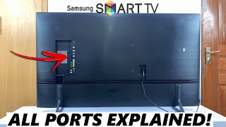 Samsung Q60C Smart TV  All The Ports at The Back Explained [upl. by Bilek]