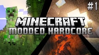 Minecraft Modded Hardcore Episode 1  موديد هاردكور [upl. by Annaoj572]