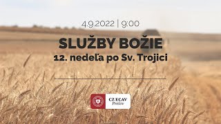 Služby Božie  12 nedeľa po Svätej Trojici  492022 [upl. by Fasto]