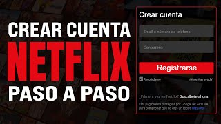 ✅ Cómo CREAR una CUENTA de NETFLIX 2024 Registarse En Netflix Por Primera Vez [upl. by Salem]