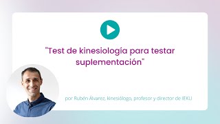 Aprende a testar tu suplementación con el testeo de Kinesiología [upl. by Delphine]