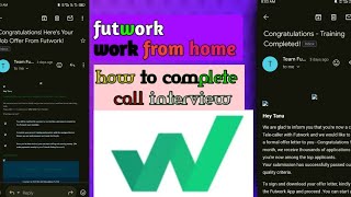 How to complete futwork call interviewwork from home telecaling job futwork audio test pass [upl. by Cynthy]