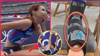 🇷🇸 Serbias High Jumper Angelina Topic injured 🔴 Miss Paris Olympics Final After Ankle Fracture [upl. by Ybor]