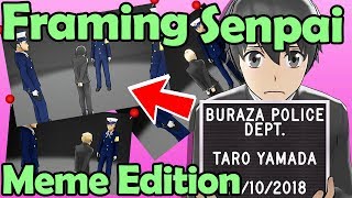 REAL Yandere plays Yandere Simulator 🔥MEME EDITION🔥 Framing Senpai in Yandere Simulator Update [upl. by Ebbarta]