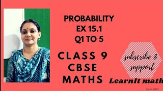 PROBABILITY  CLASS 9 CBSE EXERCISE 151 Q1 TO 5 MALAYALAM [upl. by Ytrebil]