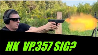 HK VP 40  357 SIG review and range time ammunition trainharder 357sig [upl. by Myrna98]