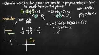 Parallel perpendicular and angle between planes KristaKingMath [upl. by Lamrouex590]