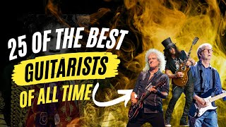 25 Greatest Guitarists of All Time  Influential Guitarists  Iconic Guitarists [upl. by Magnuson400]