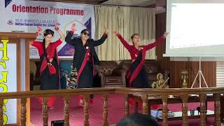 Newari mix cover dance dance videoprogram collagenewarisong newaridancecoverdance [upl. by Noryt]