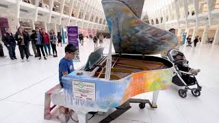 Playing Praeludium by JS Bach at the Oculus World Trade Center Sing For Hope Piano [upl. by Etnomed]