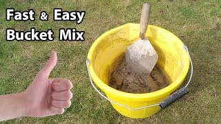 How to Mix small amount of Sand Cement Mortar by hand [upl. by Aratal85]