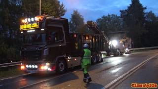 4K Wirtgen W150CFi Cold Milling Machine Scania And Volvo Dump Trucks [upl. by Nahama]