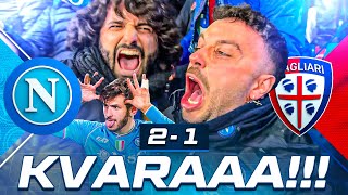 🇬🇪 KVARAAA NAPOLI 21 CAGLIARI  LIVE REACTION NAPOLETANI AL MARADONA HD [upl. by Stiruc607]