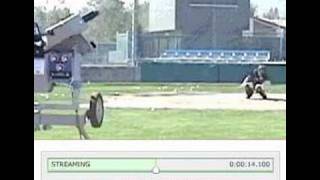 Hack Attack Baseball Pitching Machine  Left Hand Curve [upl. by Grochow]