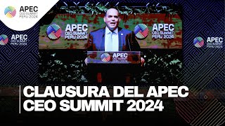 APEC CEO SUMMIT 2024 Fernando Zavala y Taewon Chey cierran el evento  El Comercio [upl. by Warden36]