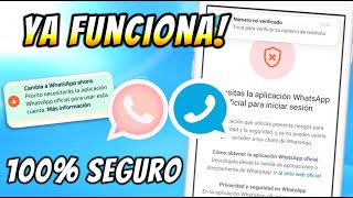 ✅ Como SOLUCIONAR Baneo de Whatsapp Estilo Iphone y Plus  Necesitas la Aplicación oficial 🤗 📱 [upl. by Butterfield]