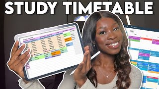 HOW TO MAKE THE BEST STUDY TIMETABLE that youll actually stick to ✨📚 [upl. by Elna637]