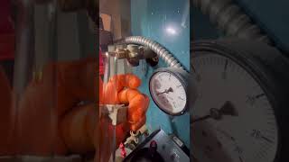 Gauge glass replacement on steam boiler boiler heating hvac [upl. by Olzsal991]