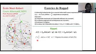 Courant alternatif Rappel et exercice Cours1 [upl. by Mure]