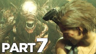 NEMESIS STAGE 2 FORM BOSS in RESIDENT EVIL 3 REMAKE Walkthrough Gameplay Part 7 RE3 NEMESIS [upl. by Nomyaw275]