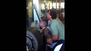 Simeon Panda Squatting 270kg 594lb  Metroflex [upl. by Enidaj]