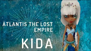 Kida custom dollAtlantis the lost empire  OOAK Monster high  customizando a Kida [upl. by Mychael]