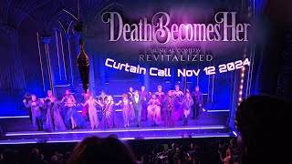 Death Becomes Her The Musical curtain call 11122024 LuntFontanne Theatre NYC [upl. by Stalker670]