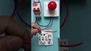 Oneopening fivehole wiring sharing Electrician Switch and socket wiring method [upl. by Adohr]