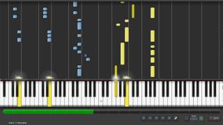 Synthesia  Halo 3 Trailer Theme Piano Tutorial [upl. by Aehsila]