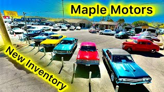 Classic American Muscle Cars Maple Motors Update For Sale 101424 Hot Rods USA Rides Oldschool [upl. by Yesdnik]