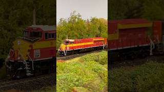 CN 3069 and CP 7020 on the Caramat sub metal modelrailroad [upl. by Silenay]