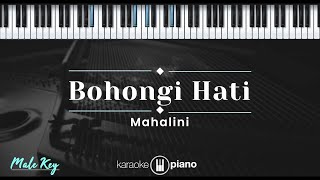 Bohongi Hati  Mahalini KARAOKE PIANO  MALE KEY [upl. by Tterrej]