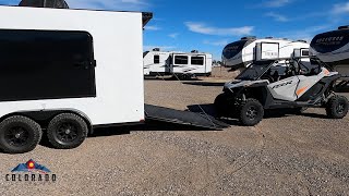 Fitting a RZR Pro XP4 in our new US Cargo Trailers [upl. by Ainit]