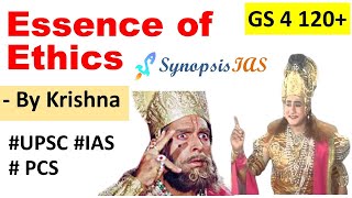 GS 4 Essence of Ethics  Ethics and Human Interface UPSC [upl. by Seana]