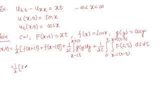 Solution of a non homogeneous wave equation of infinite string by DAlembert method [upl. by Tengler821]