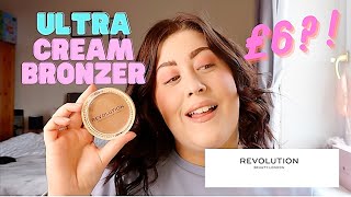 NEW REVOLUTION ULTRA CREAM BRONZER REVIEW amp SWATCHES [upl. by Haeel]