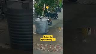 tank gir gaya upar tank  accident ho gya 😥plumberwork plumbing youtubeshorts [upl. by Yleak197]